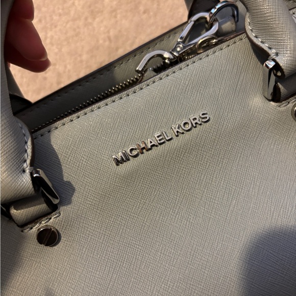 SOLD Michael Kors MK three compartment satchel purse - Picture 3 of 6